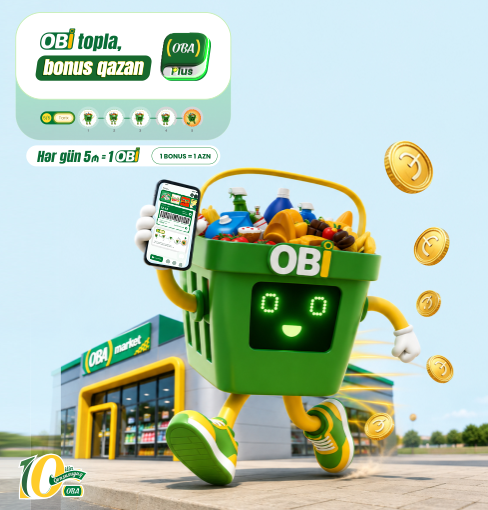Соберите 5 OBİ и получите 1 бонус. Продолжайте покупать и зарабатывать!