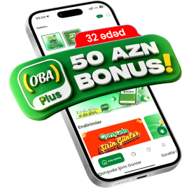 4 ədəd 50 AZN-lik "OBA Plus" bonus kartı